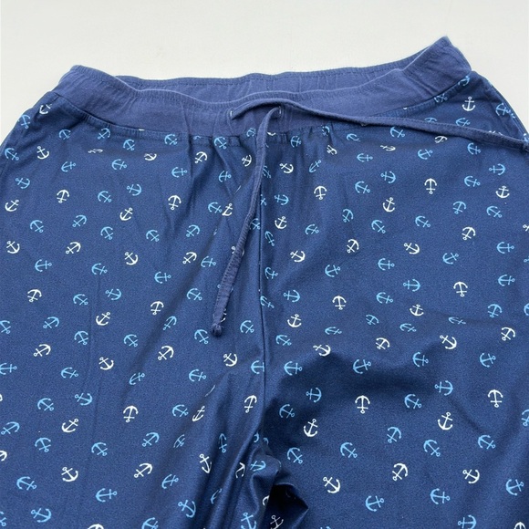 Nautica Men's Classic-Fit Nautical-Print Poplin Sleep Pants, Navy, Size Small - Picture 3 of 7